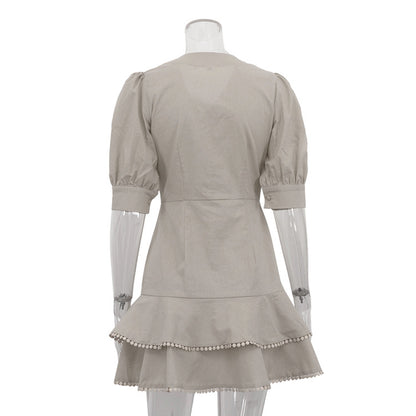 Robe Talia en dentelle cascade