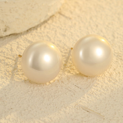Boucles d'oreilles Amira Glossy Pearl