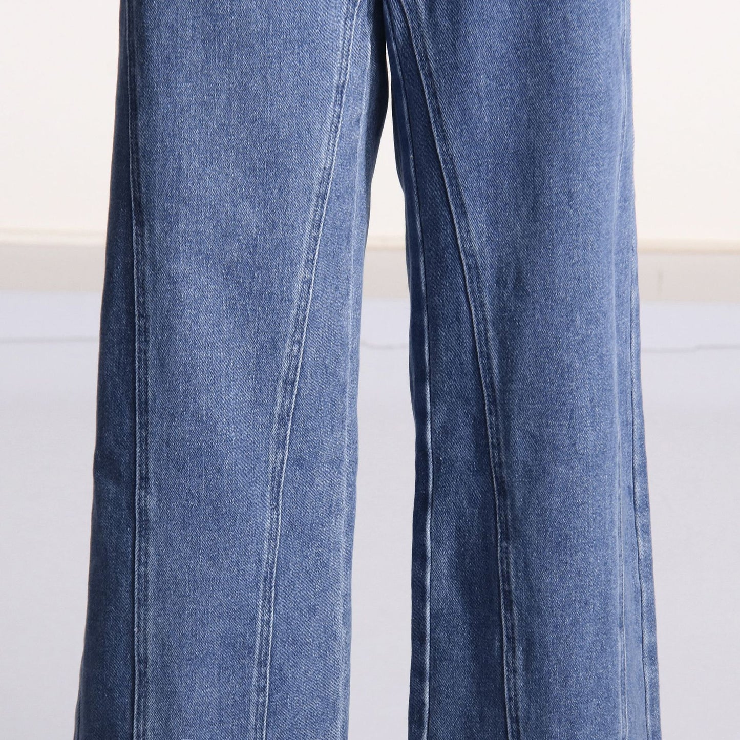Jean slim taille haute Nalira à nœud papillon