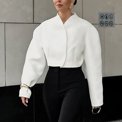 Zola Graceful Autumn V-Neck Coat