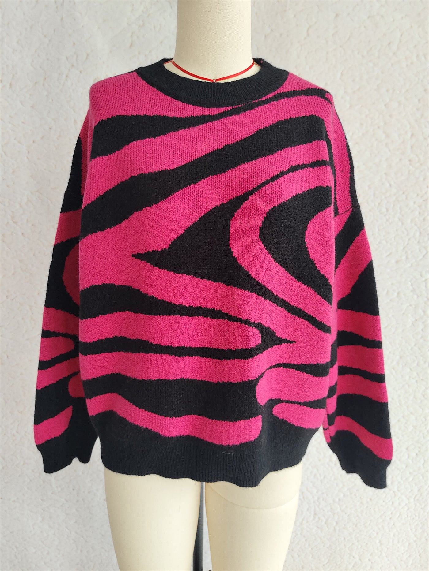 Nadira Ribbon Jacquard Bow Sweater