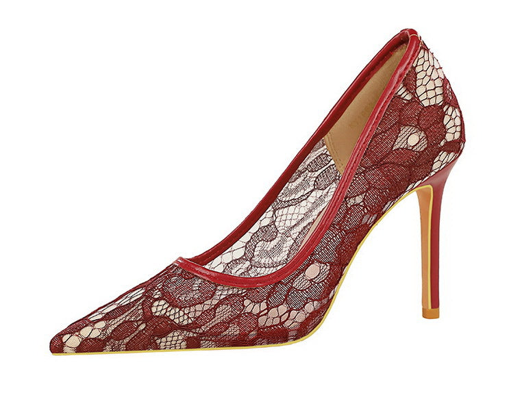 Zahara Lace Stiletto Pumps