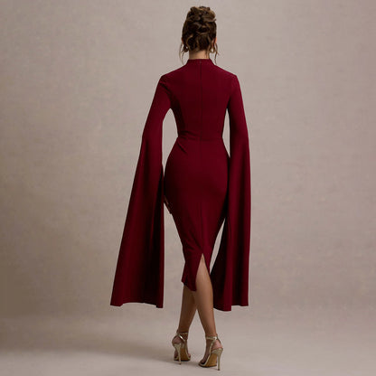 Robe midi Lerato à découpes ruban