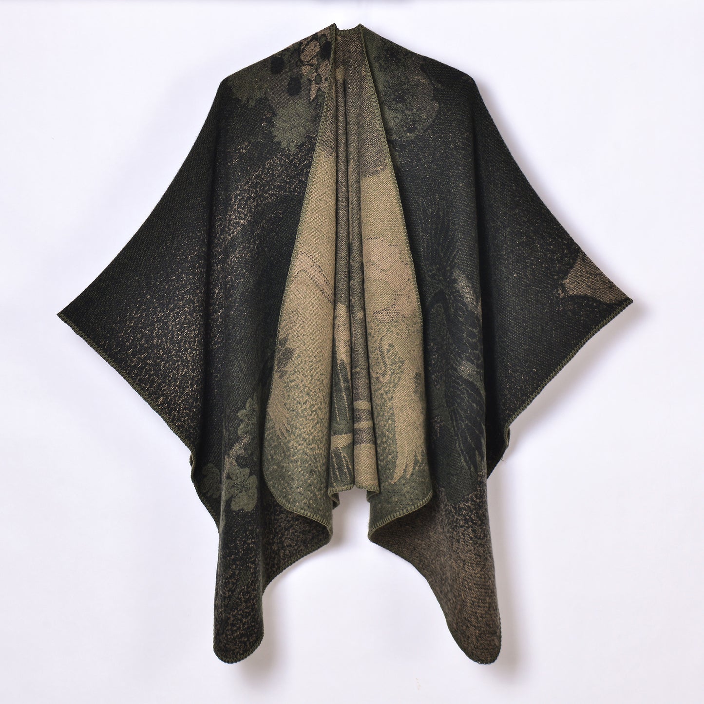 Chinese Quintessence Peking Opera Facial Makeup Black and Green