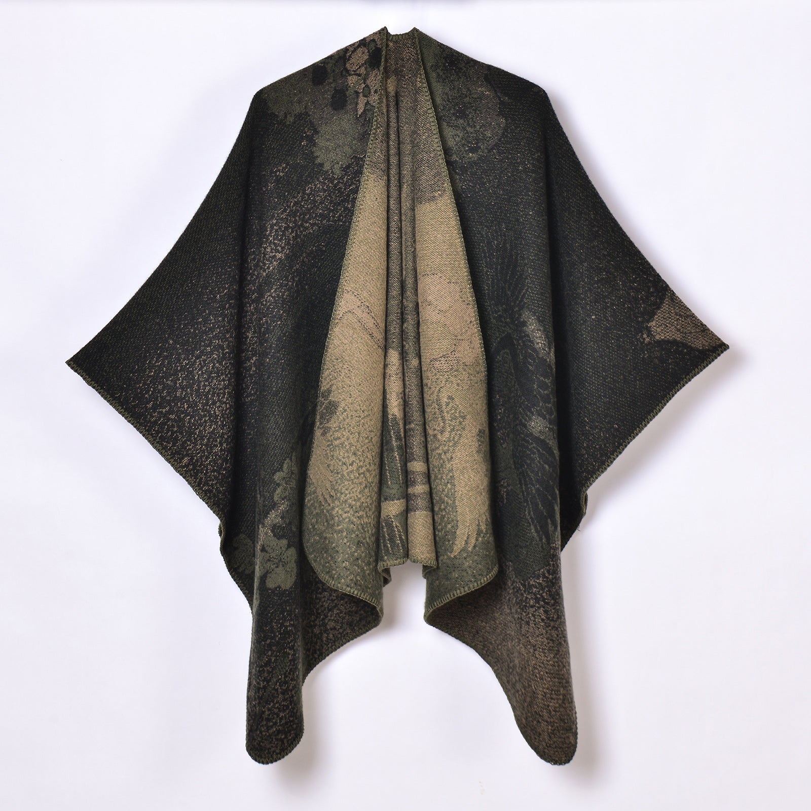 Chinese Quintessence Peking Opera Facial Makeup Black and Green