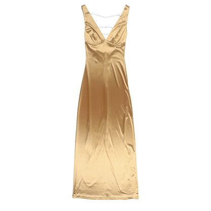 Safi Beaded Backless Dress