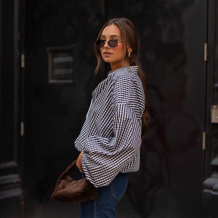 Makena Plaid Luxe Shirt