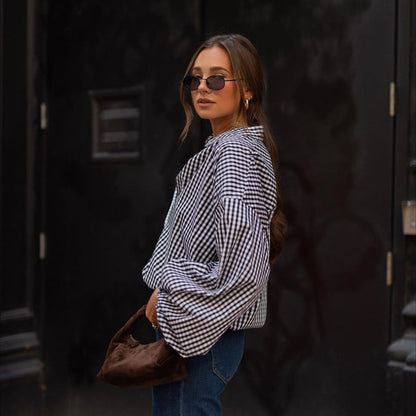 Makena Plaid Luxe Shirt