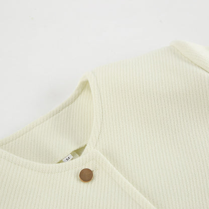 Adesua Apricot Woolen Charm Coat