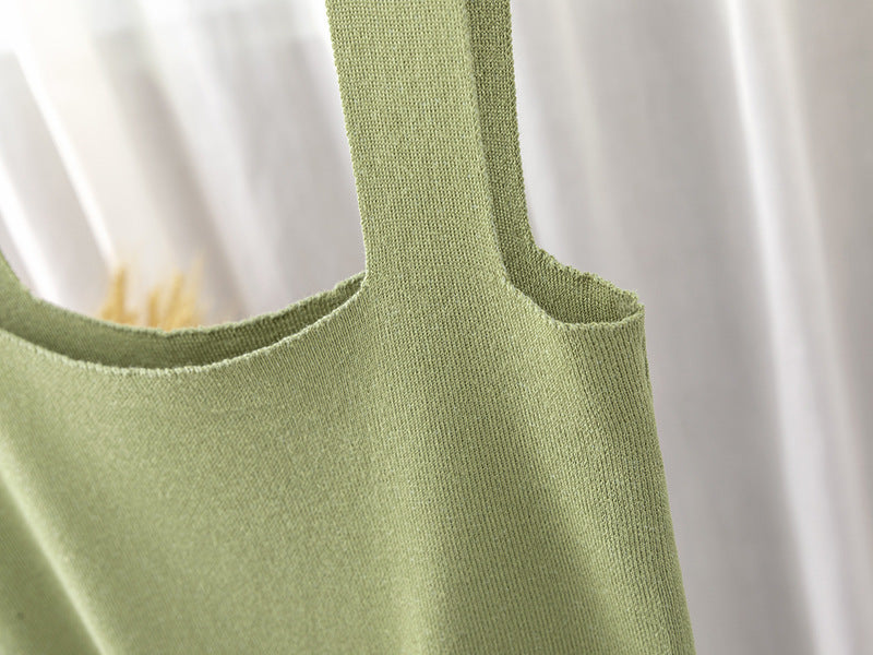 Débardeur en maille à col carré Abeni