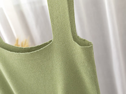 Débardeur en maille à col carré Abeni