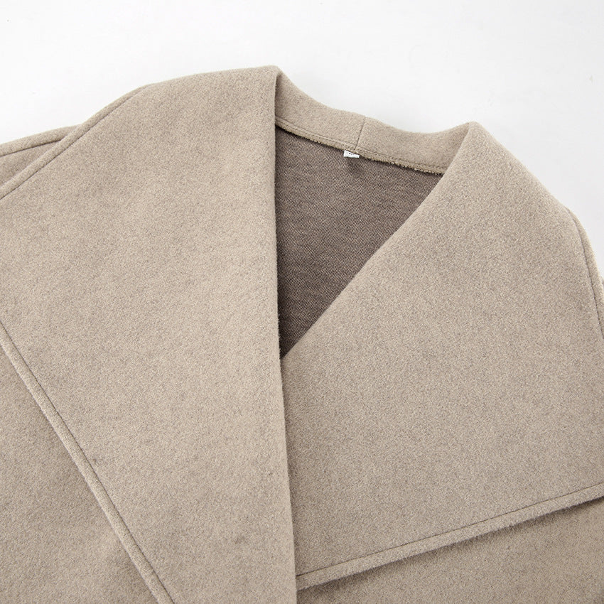 Manteau décontracté ample en laine Abeni