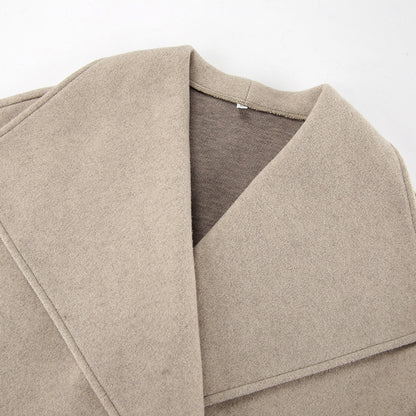 Manteau décontracté ample en laine Abeni