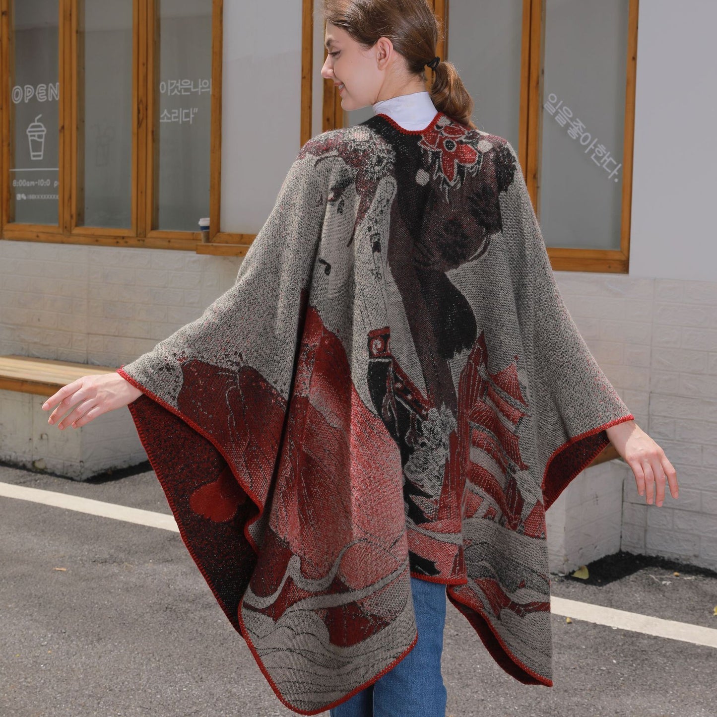 Adama Jacquard Travel Shawl