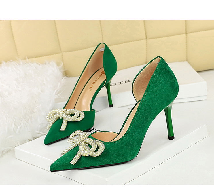 Makena Rhinestone Pearl Pumps