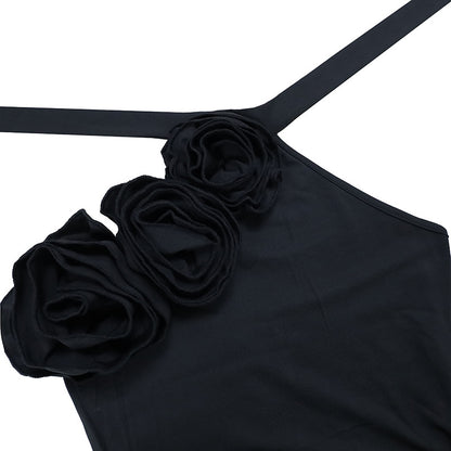 Zahara Floral Halter Split Dress