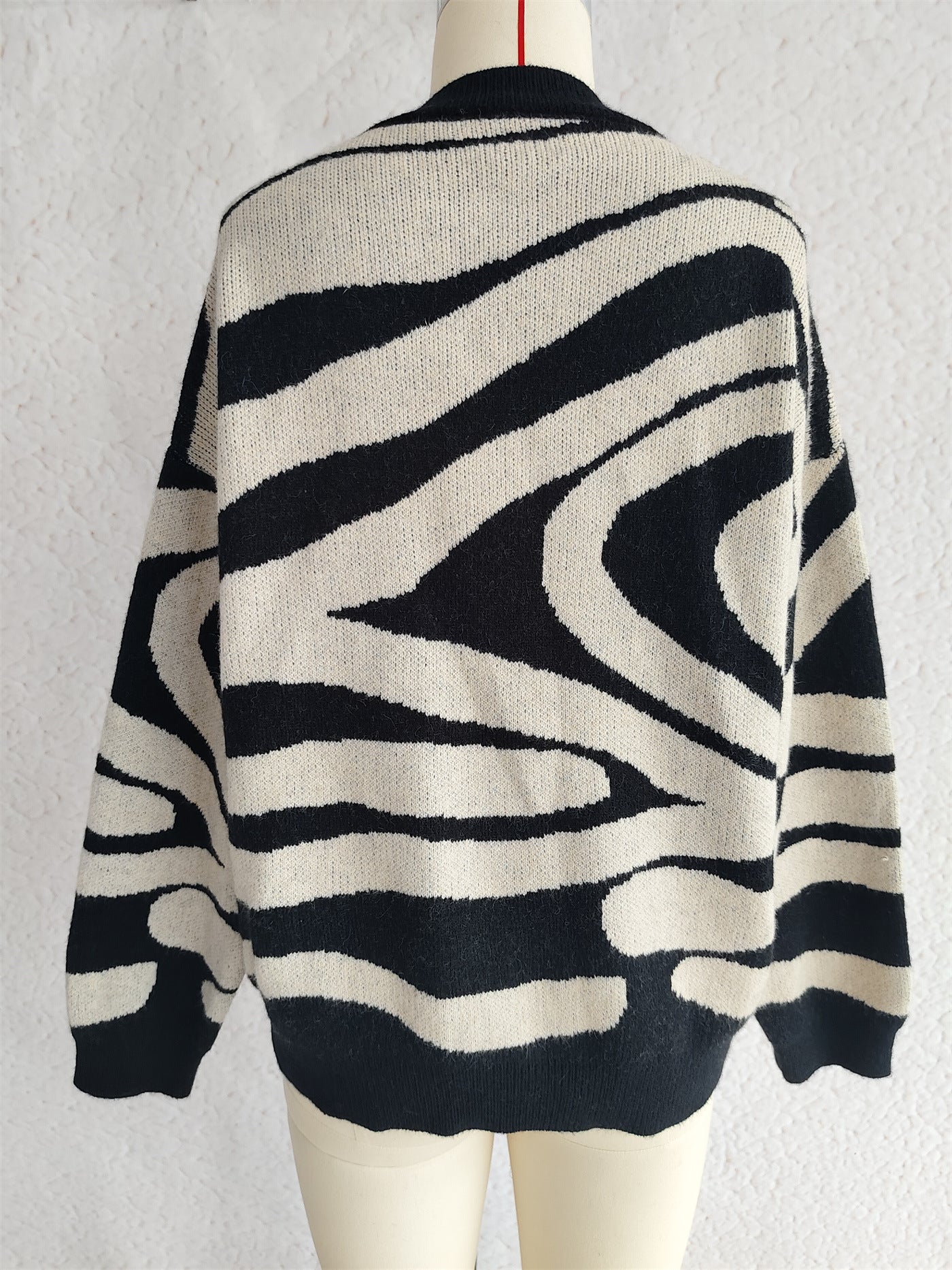 Nadira Ribbon Jacquard Bow Sweater