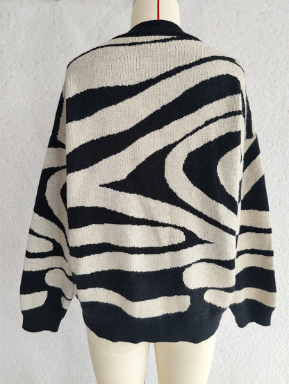 Nadira Ribbon Jacquard Bow Sweater