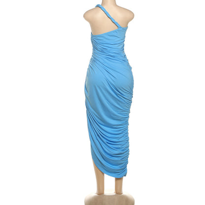 Ayomide Pleated Slit Dress