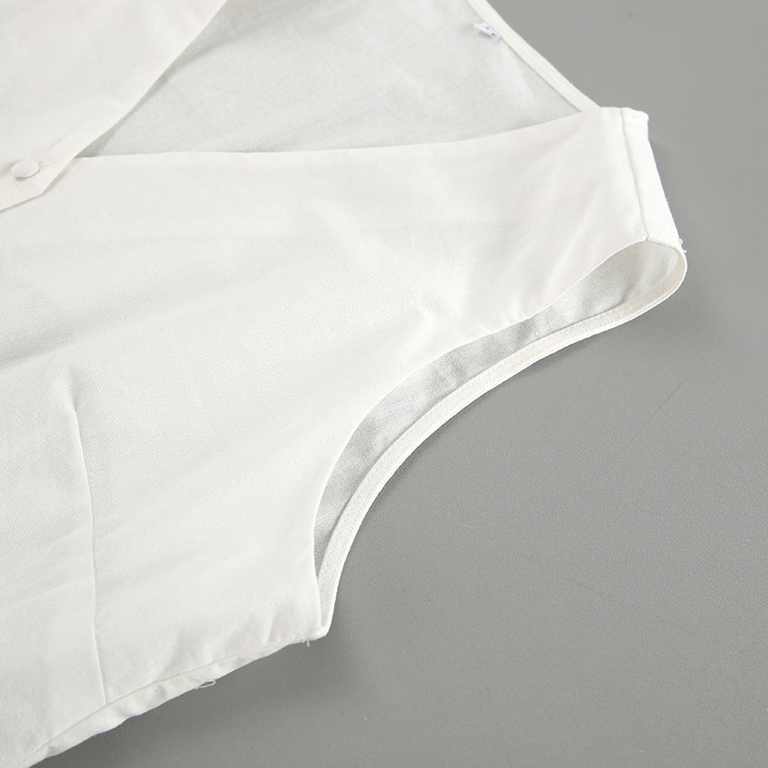 Asha Linen Vest Set