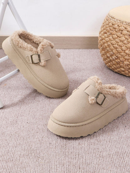 Zahara Frost Plush Slippers