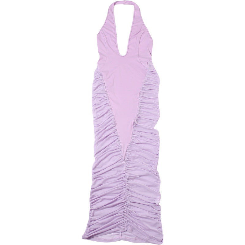 Robe dos nu en maille Sade