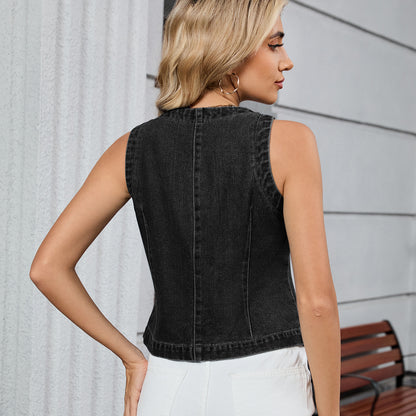 Gilet en denim Imani Drift