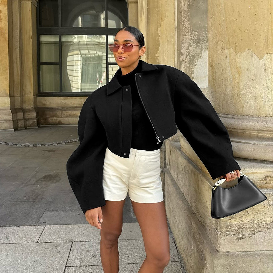Nyasha Machete Wool Zip Coat