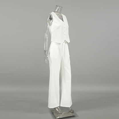 Asha Linen Vest Set
