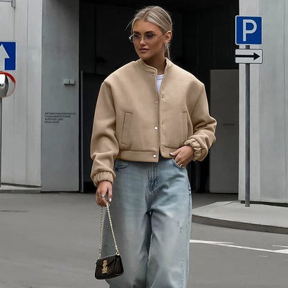 Amahle Khaki Air Wool Jacket