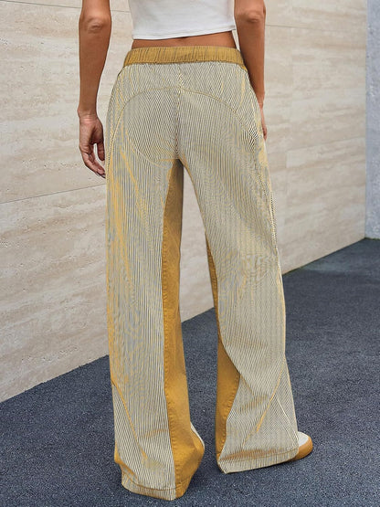 Jean large rayé Alveria