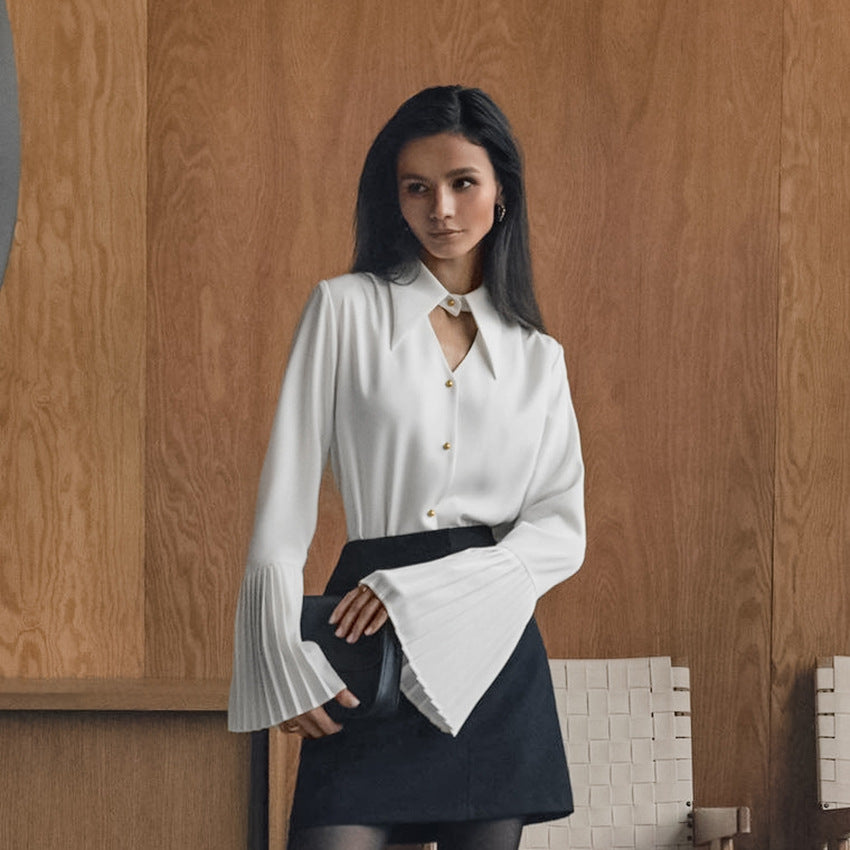 Nolwazi White Whisper Chiffon Shirt