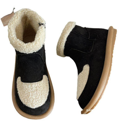 Nayela Fleece Ankle Boots