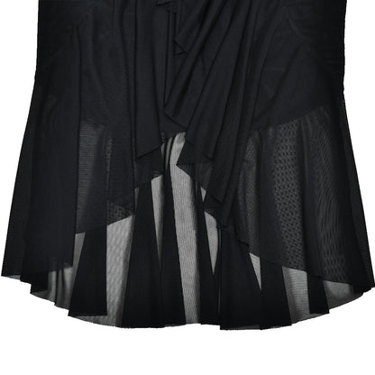 Robe dos nu à volants Zelia