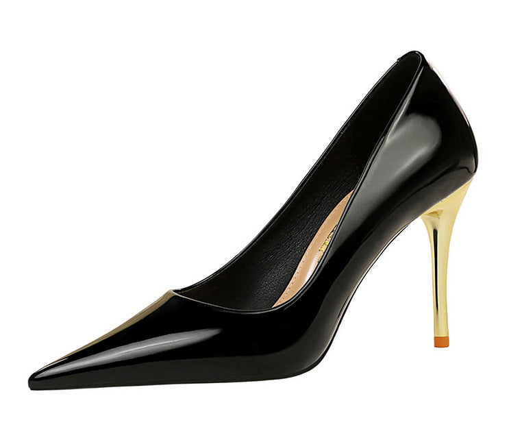 Zenya Shine Patent Stiletto Pumps