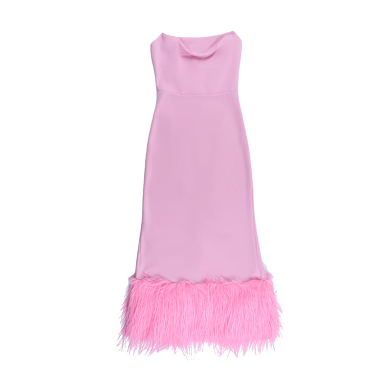 Robe tube en fourrure Naledi