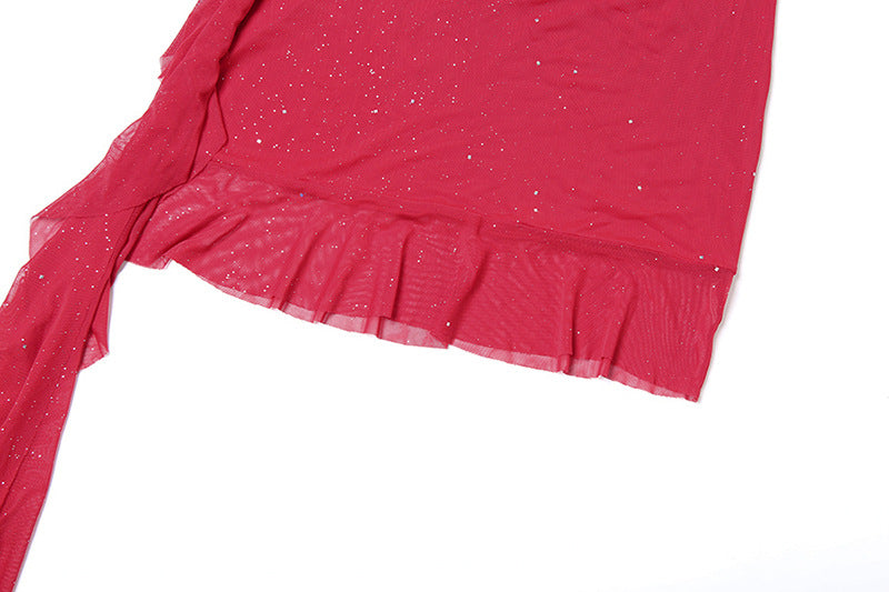 Ayoka Ribbon Asymmetric Dress