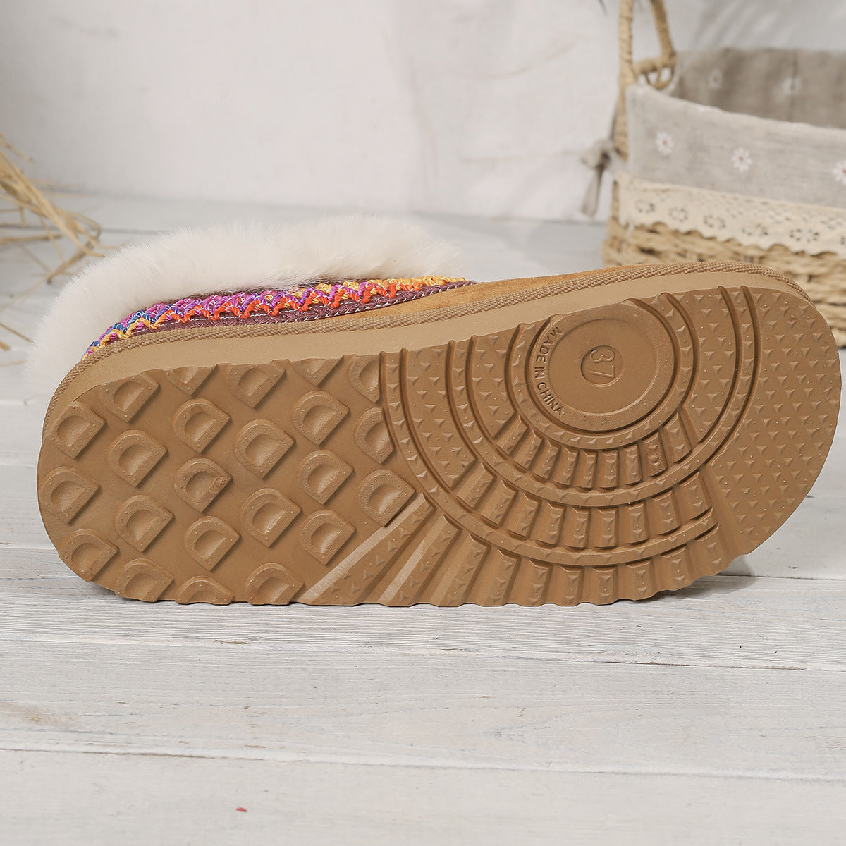 Bottes de neige Zahira en polaire tricotée