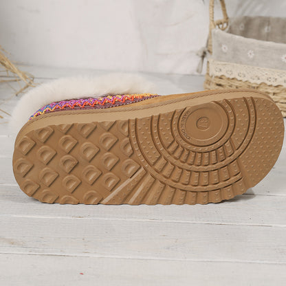 Bottes de neige Zahira en polaire tricotée