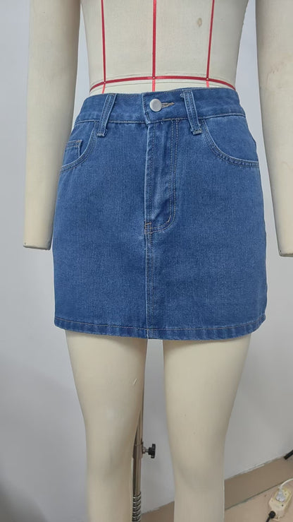 Ifunanya Indigo Denim Skirt