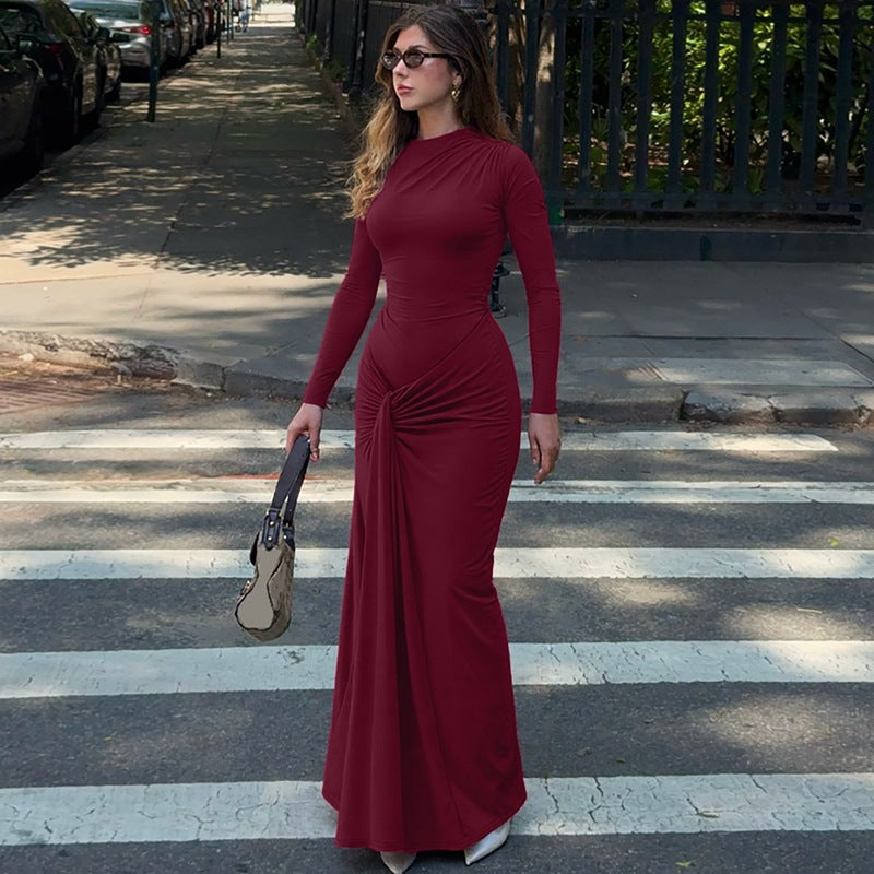 Robe fourreau à lacets Nalika