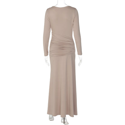 Robe Elara plissée luxe