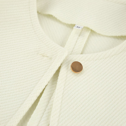 Adesua Apricot Woolen Charm Coat