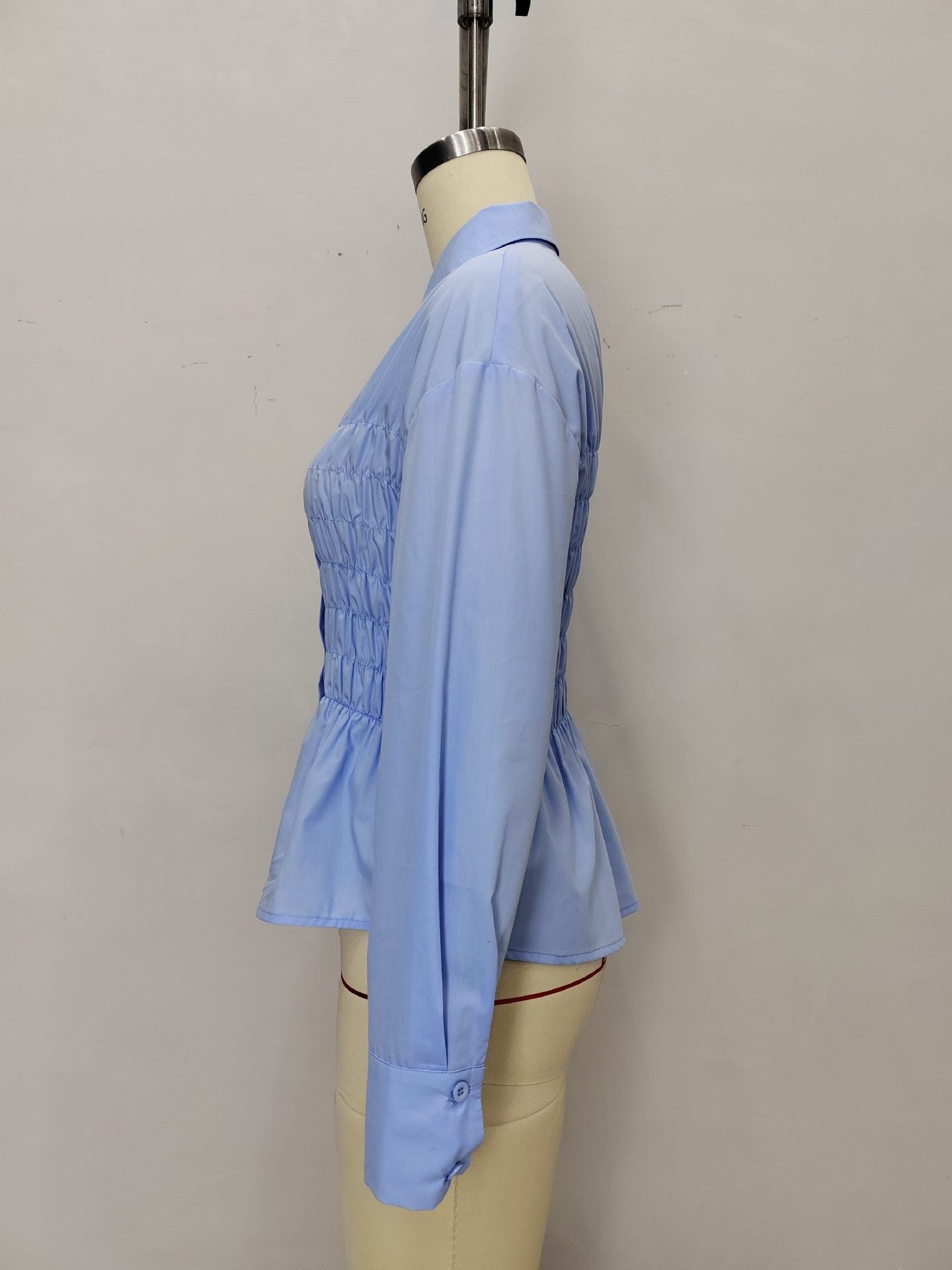 Zyra Pleat Sky Top