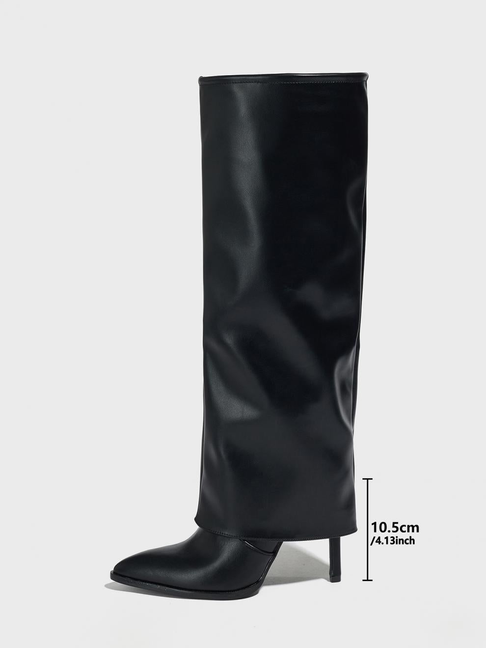Arlena European-Size Pointed Heel Knight Boots