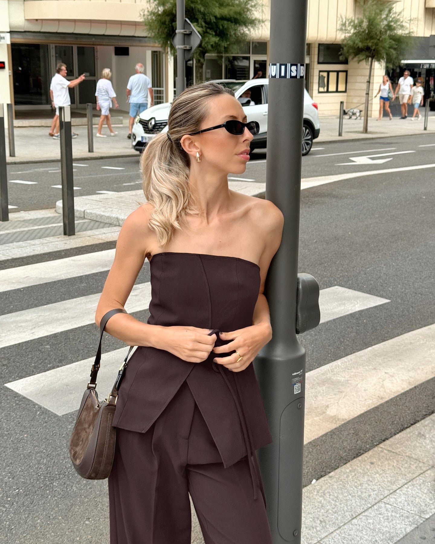Ensemble deux pièces rétro à lacets Kaima