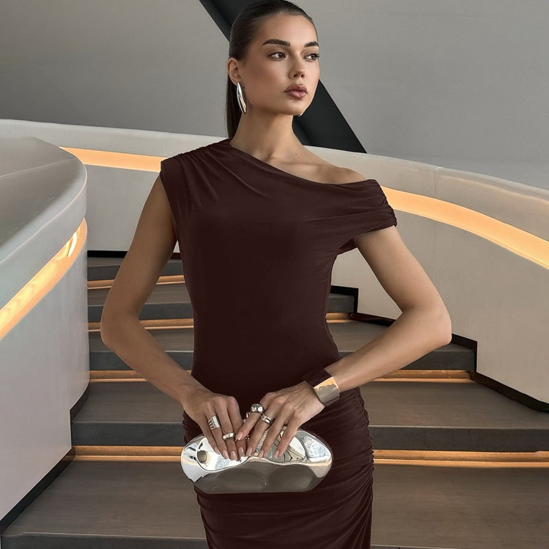 Zama Cutout Pleated Dress
