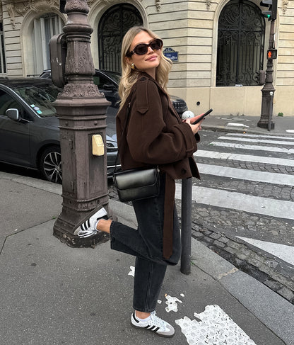 Sihana Double-Breasted Wool Coat