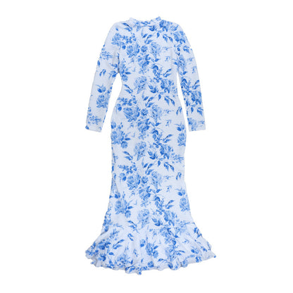 Sefira Printed Fishtail Dress