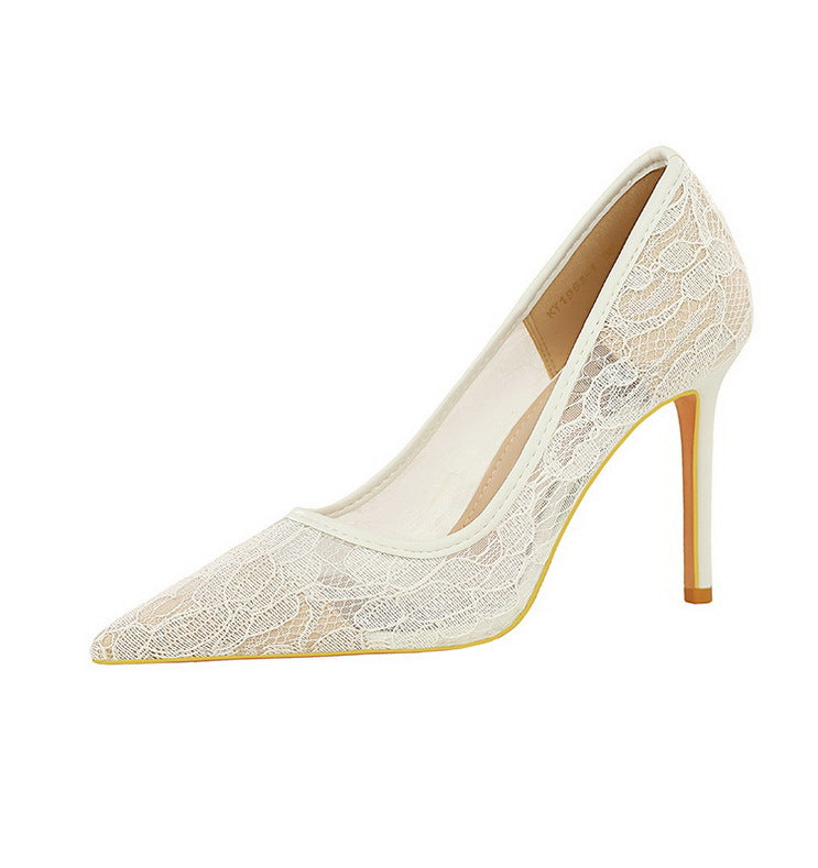 Zahara Lace Stiletto Pumps
